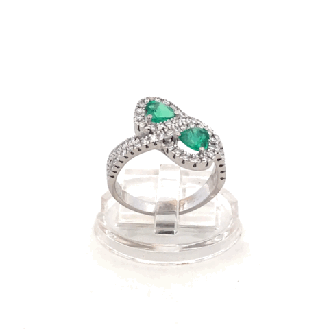 Anello Cuori Smeraldi D'Arrigo DAR1008