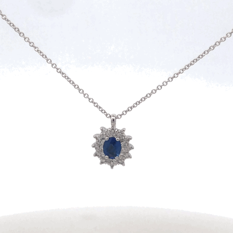 Collana Zaffiro Recarlo P77CC001/ZB-45