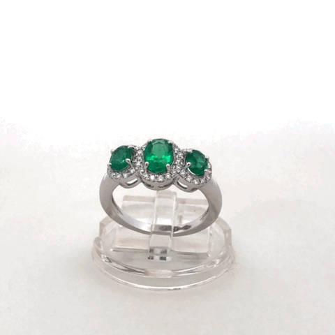 Anello Trilogy Smeraldi D'Arrigo DAR1078