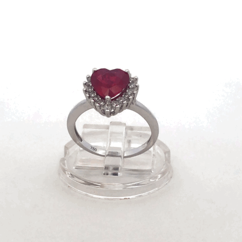 Anello Cuore Rubino DAR0985