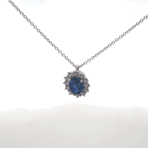 Collana Zaffiro Recarlo P79CC001/ZB035-45