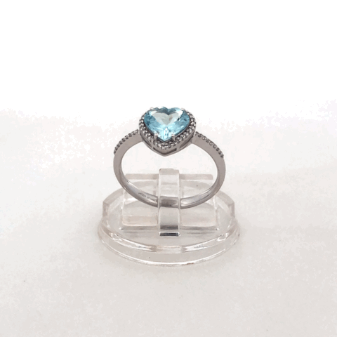 Anello Cuore Acquamarina D'Arrigo DAR1069