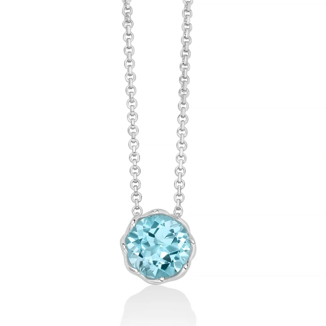 Collana Topazio Azzurro Miluna CLD5102
