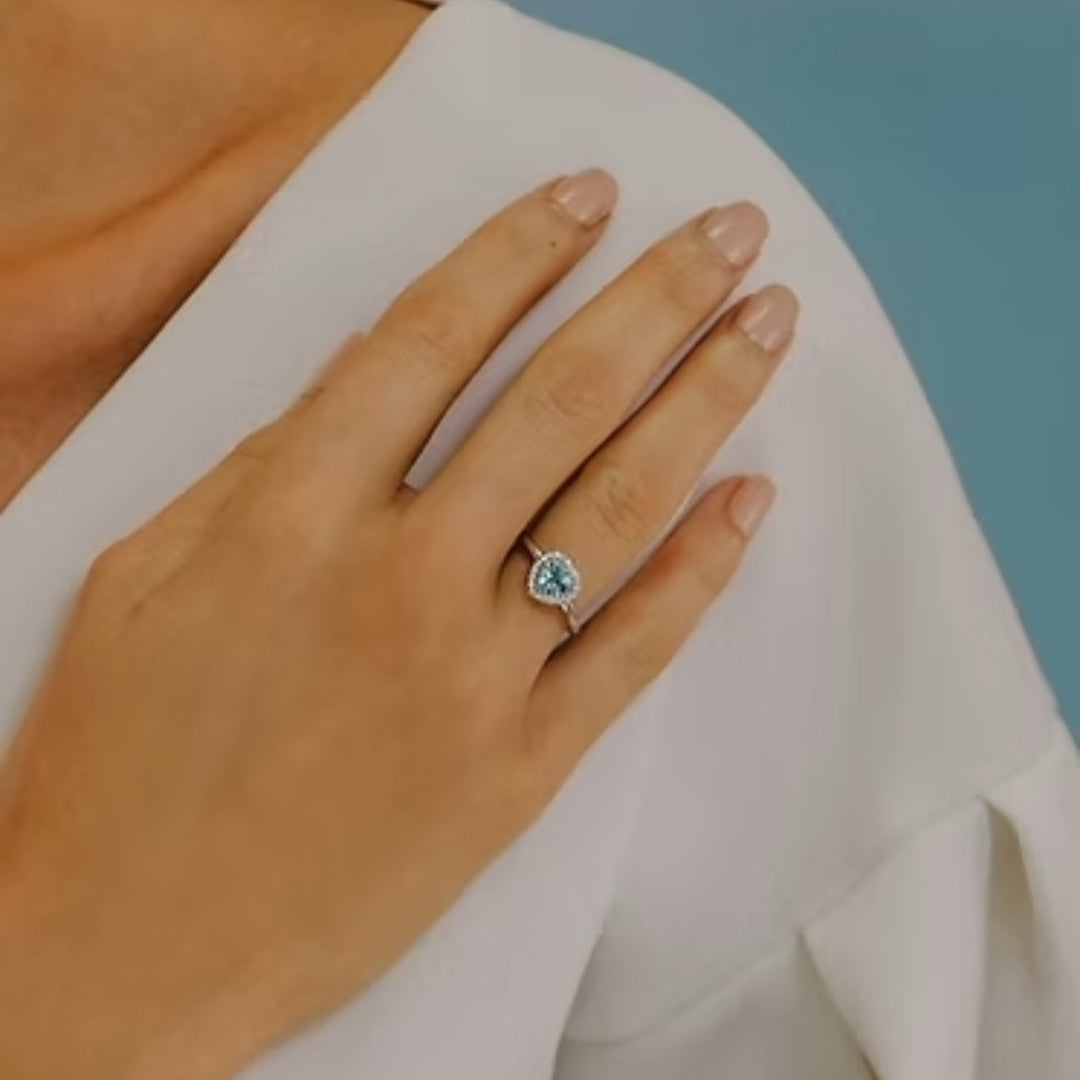 Anello Acquamarina Comete ANQ313