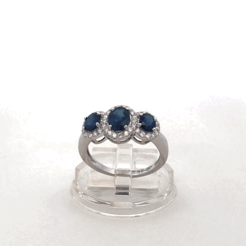 Anello Trilogy Zaffiri D'Arrigo DAR1079