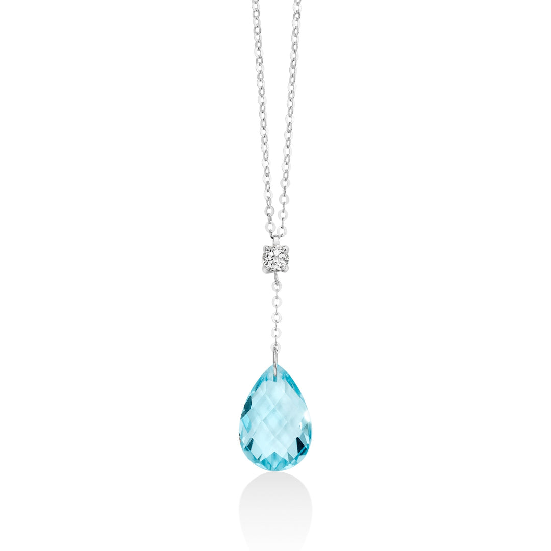 Collana Topazio Azzurro Miluna CLD4217