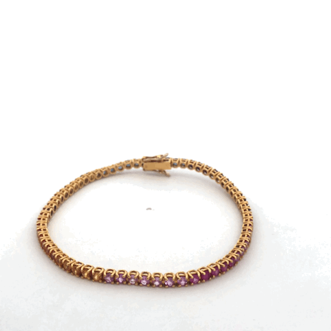 Bracciale Tennis Zaffiri Rainbow Donna D'Arrigo DAR0957