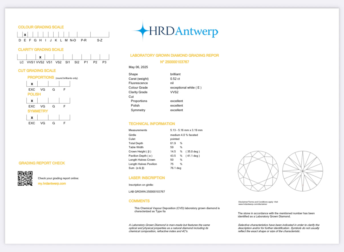 Anello Trilogy Lab Grown D'Arrigo DAR0694