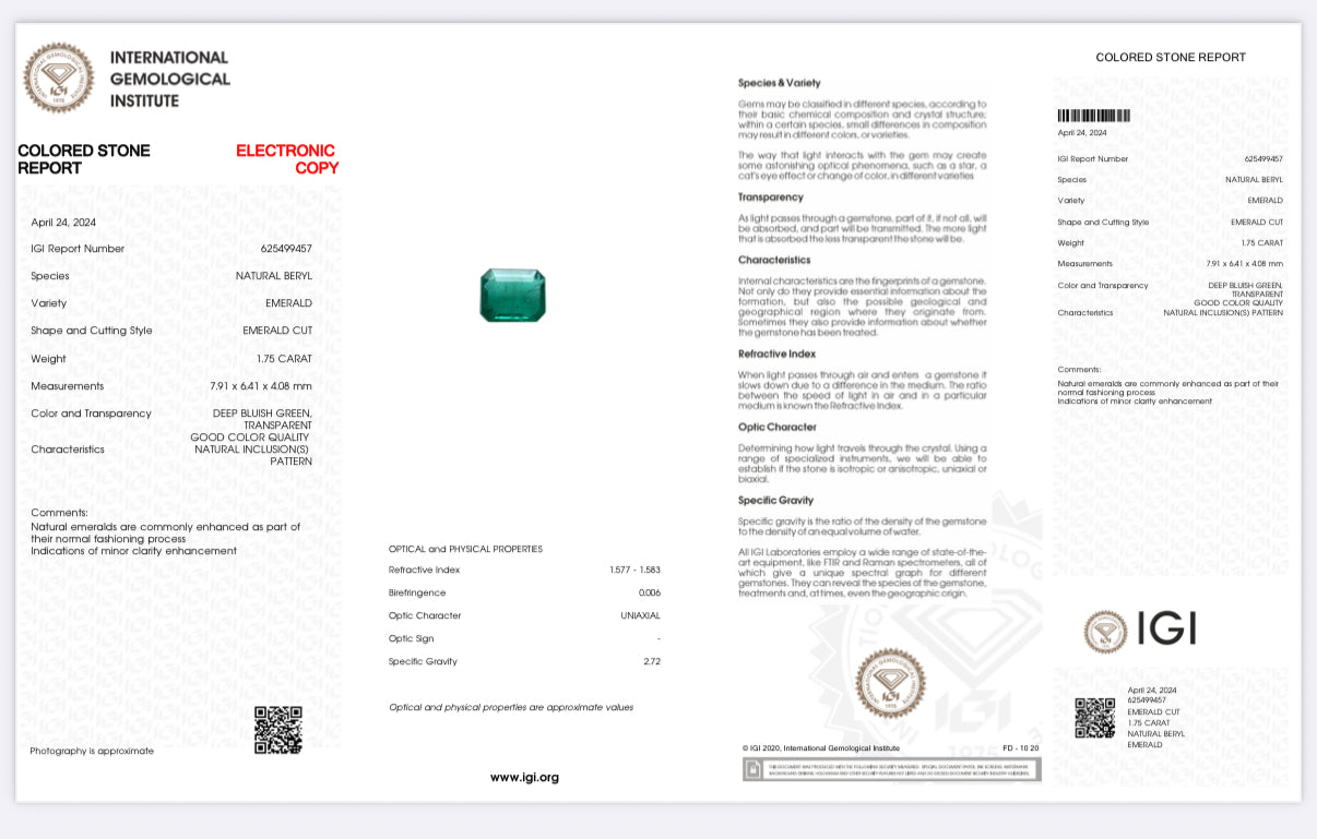 Anello Smeraldo D'Arrigo DAR0822