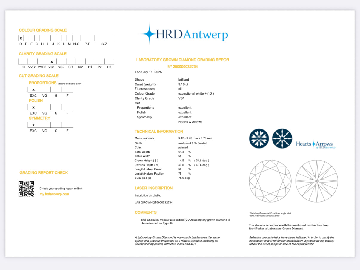 Anello Solitario Lab Grown D'Arrigo DAR0862
