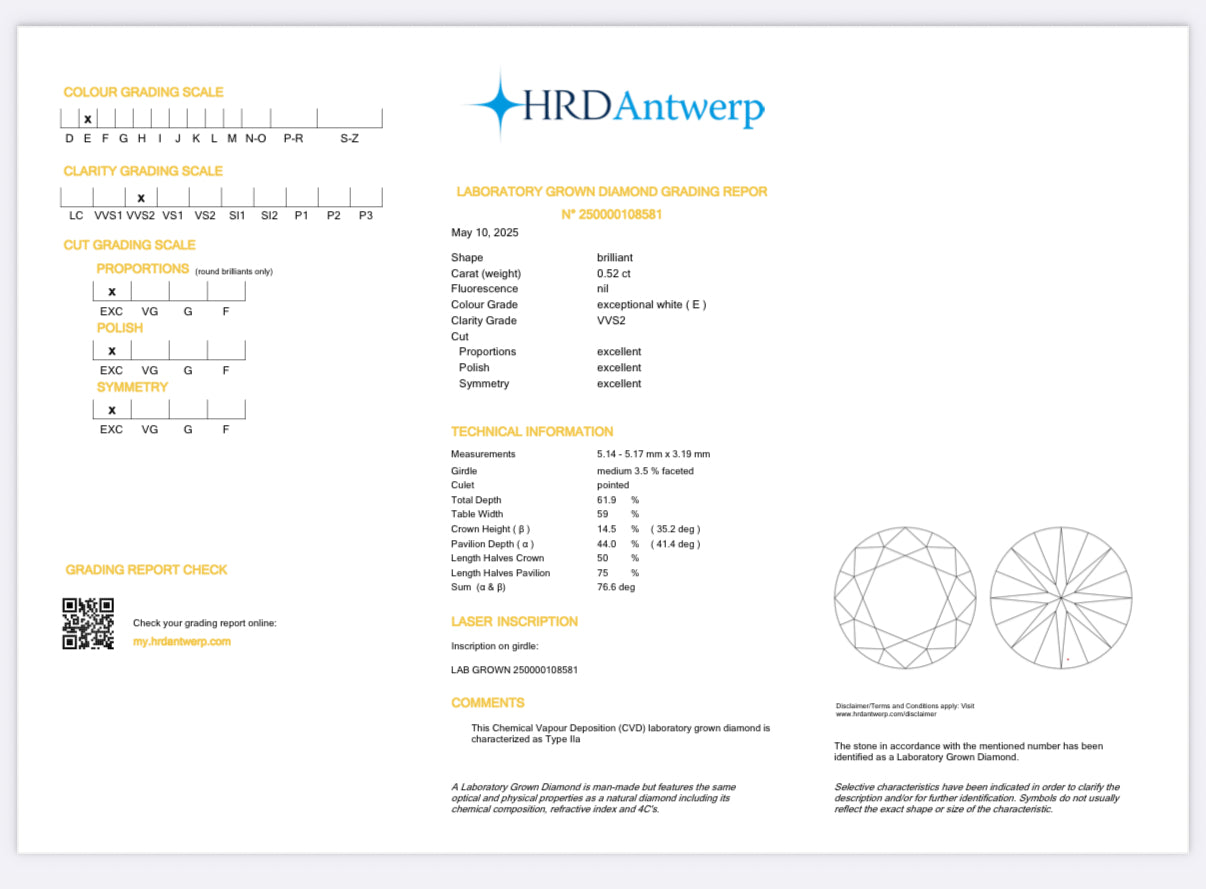 Anello Trilogy Lab Grown D'Arrigo DAR0694