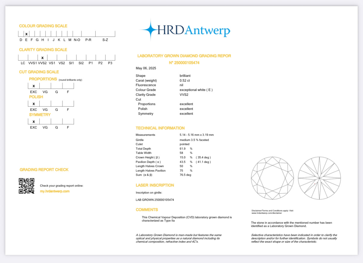 Anello Trilogy Lab Grown D'Arrigo DAR0694