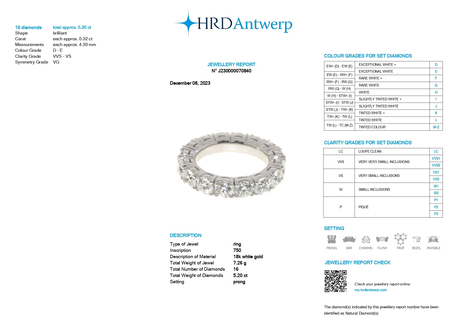 Anello Eternity Elastico Diamanti D'Arrigo DAR1072