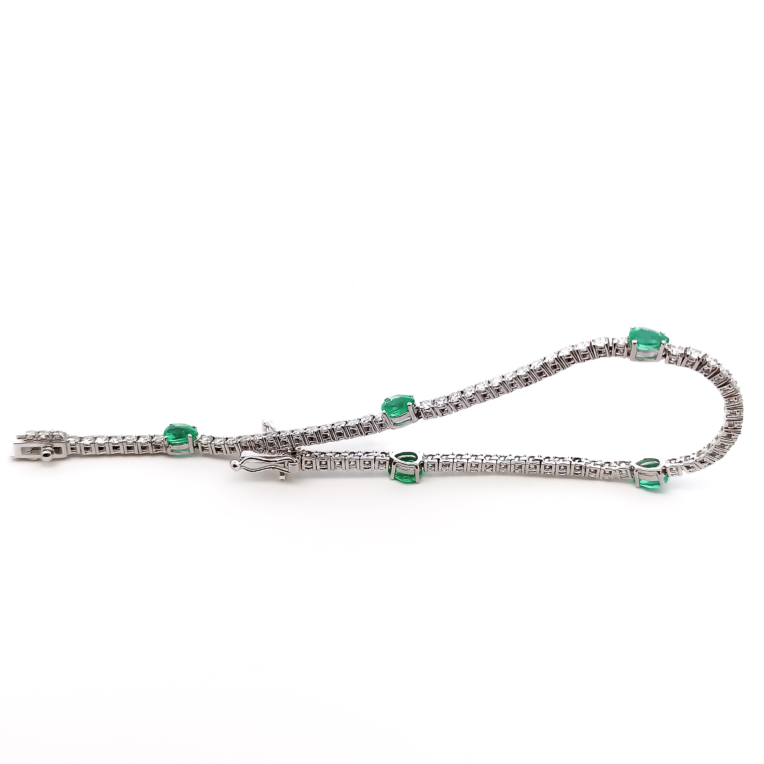 Bracciale Tennis Re Carlo Smeraldi Tennis Recarlo Uomo Bracciale