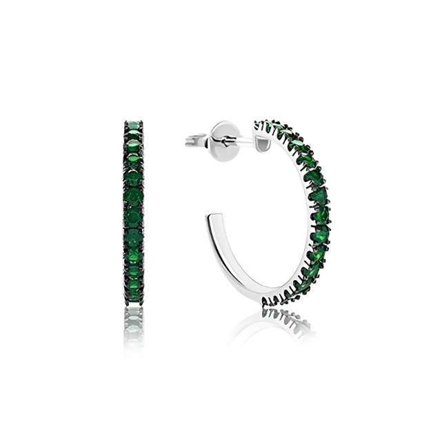 Orecchini Tsavorite Poesia OCETFK090TZP015