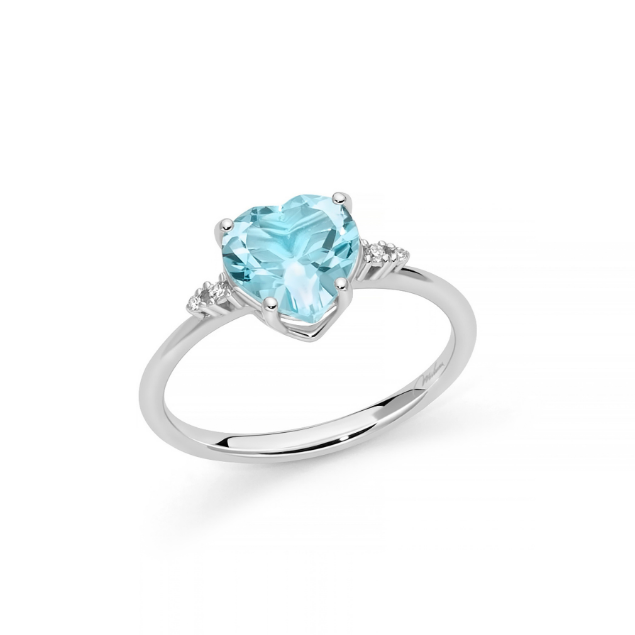 Anello Topazio Azzurro Miluna LID3746X