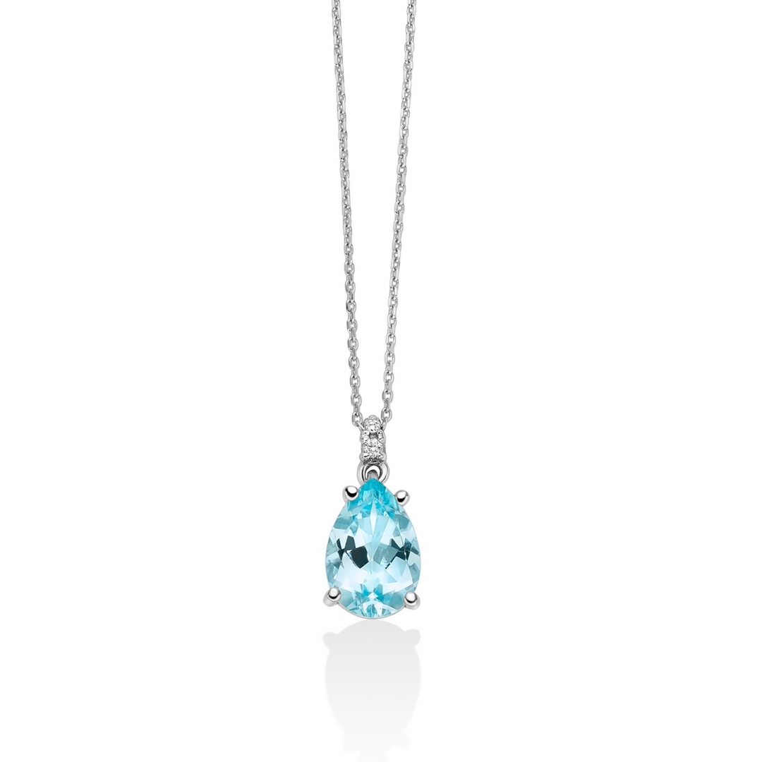 Collana Topazio Azzurro Miluna CLD4695X