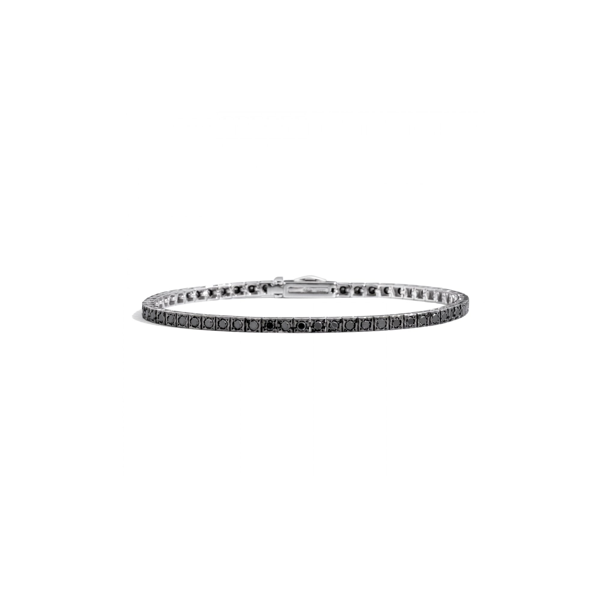 Bracciale Tennis Diamanti Neri Recarlo Uomo T39SE886/DK-19