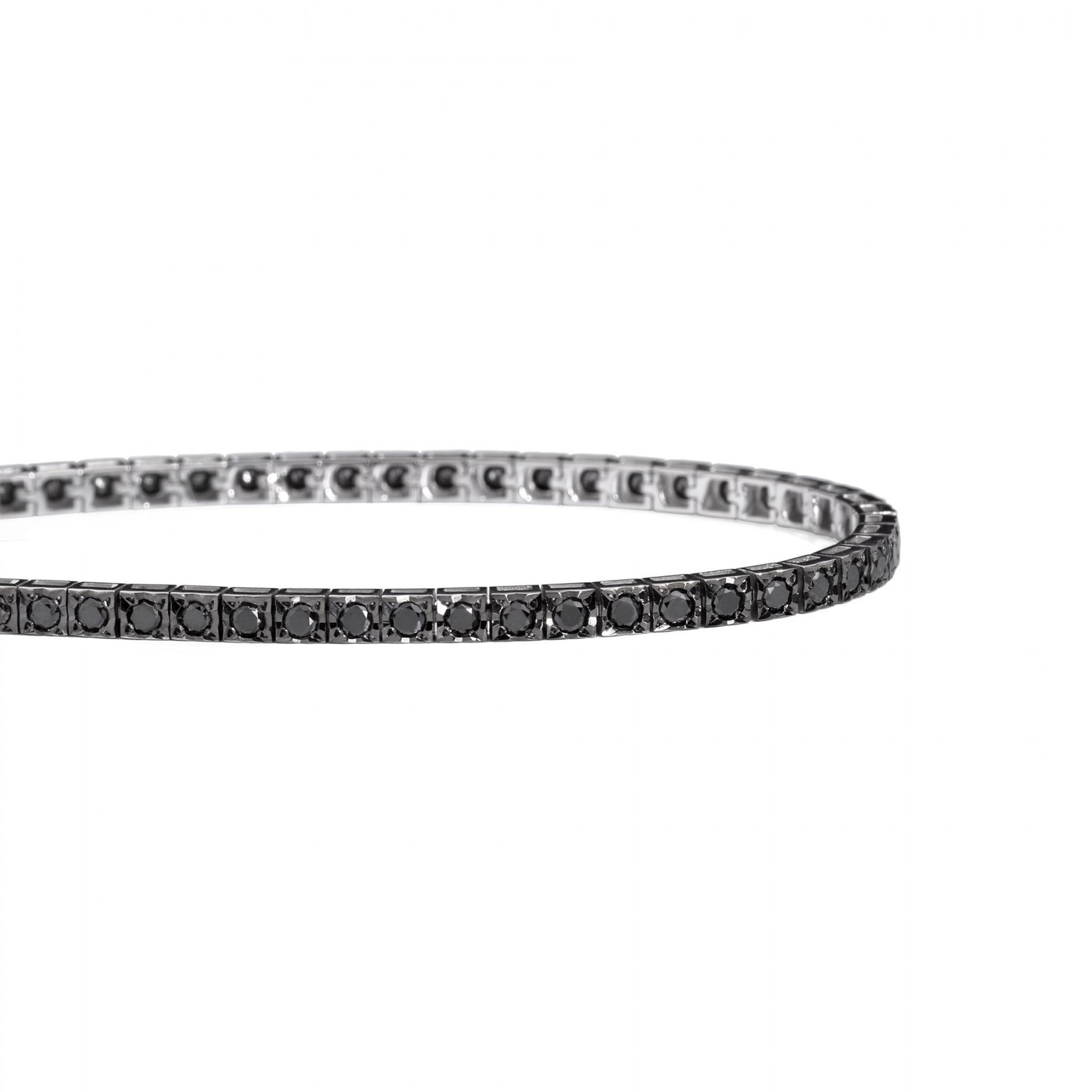 Bracciale Tennis Diamanti Neri Recarlo Uomo T39SE886/DK-19