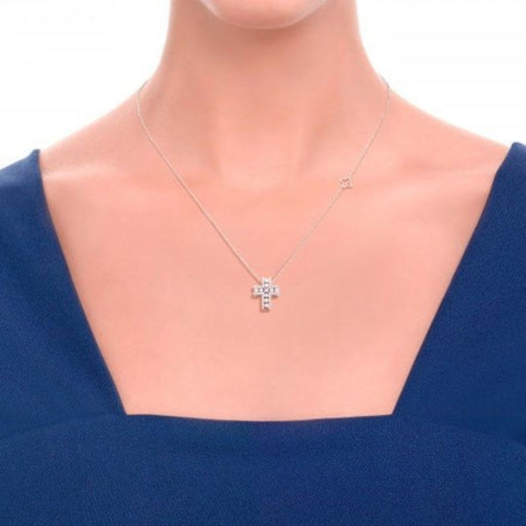 Collana Croce Diamanti Recarlo P10CR846/D-45