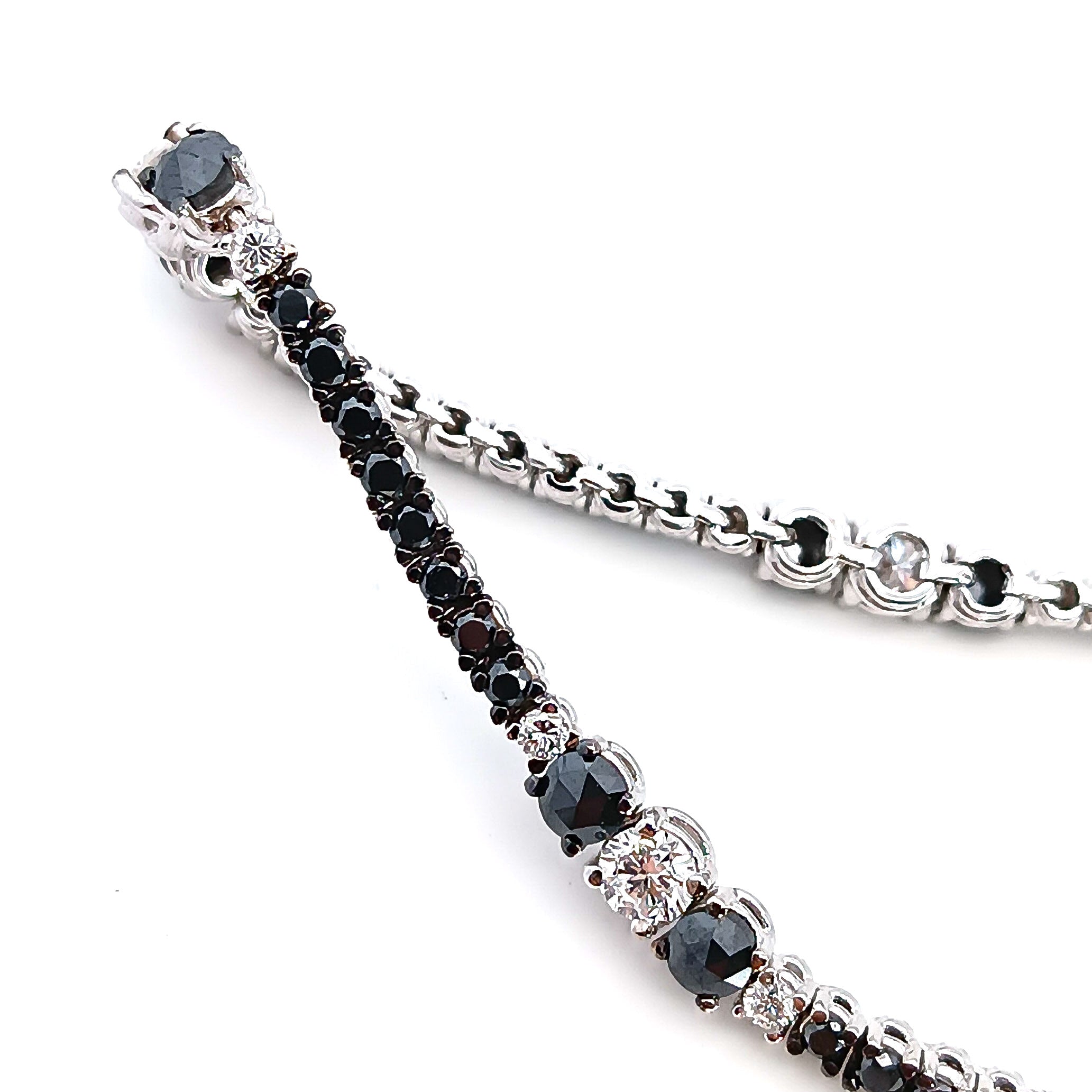 Bracciale Tennis Diamanti Neri e Bianchi Donna D'Arrigo DAR0980