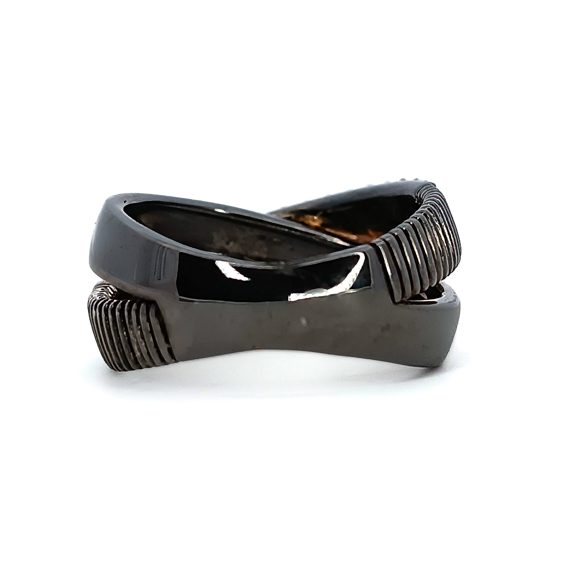 Anello Fascia Incrociata Oro Brunito D'Arrigo DAR0978