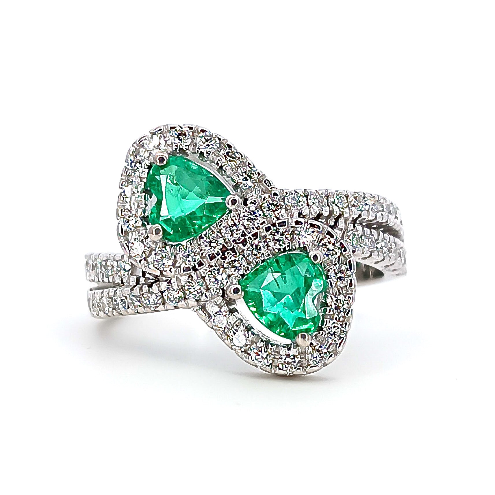 Anello Cuori Smeraldi D'Arrigo DAR1008