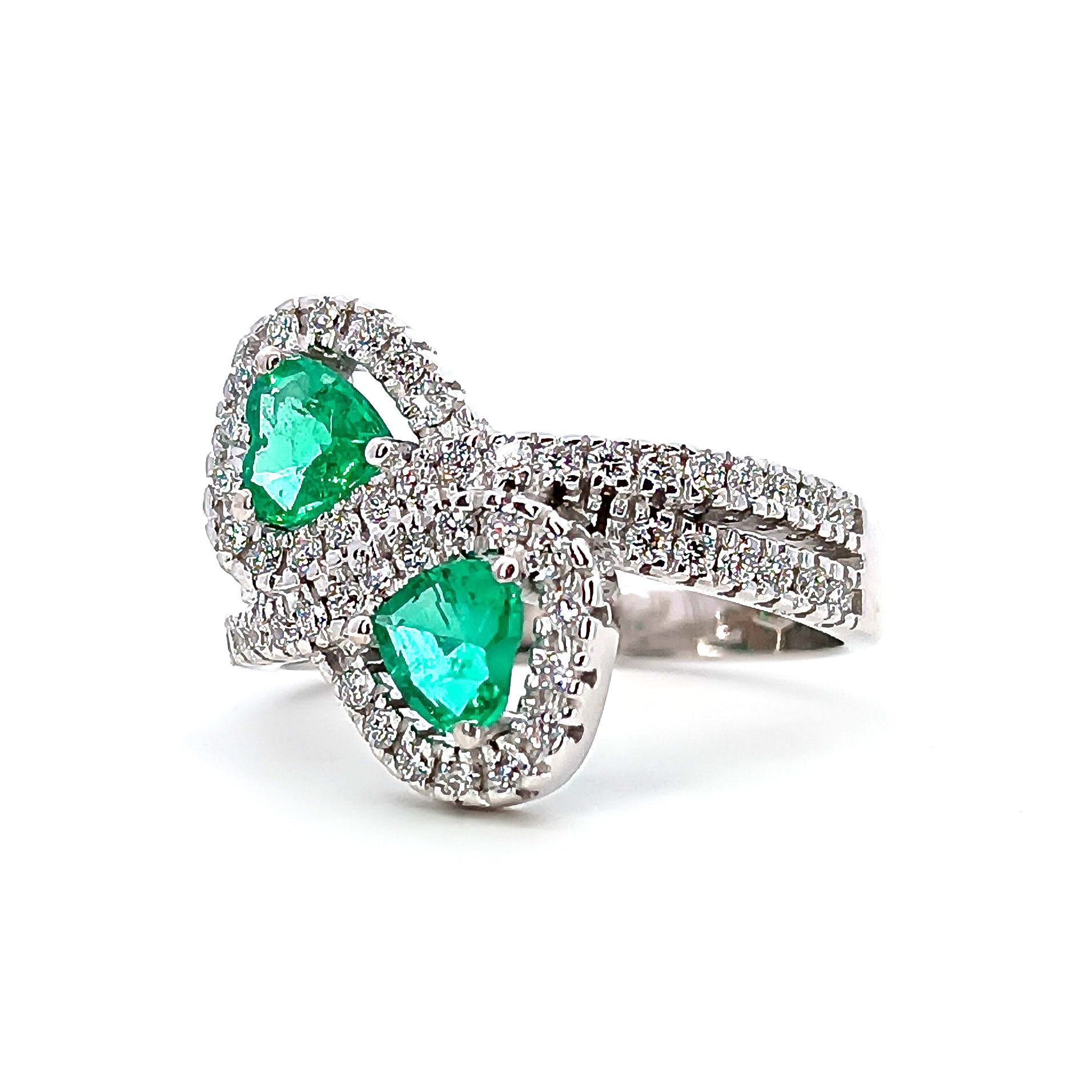Anello Cuori Smeraldi D'Arrigo DAR1008