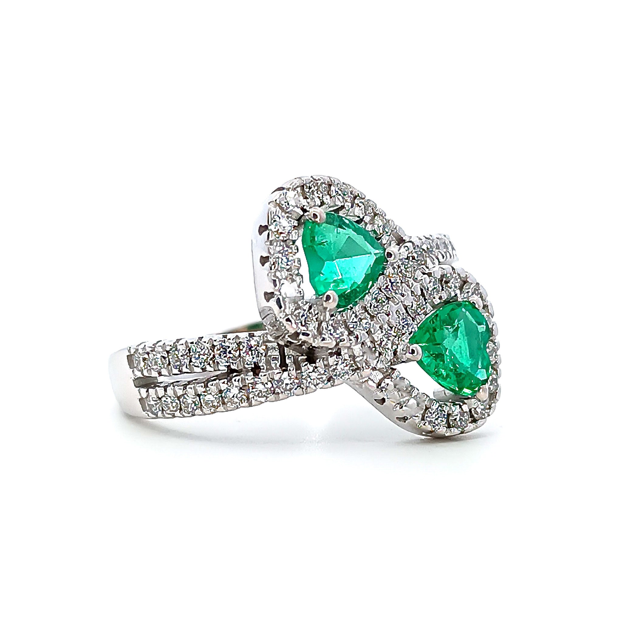 Anello Cuori Smeraldi D'Arrigo DAR1008