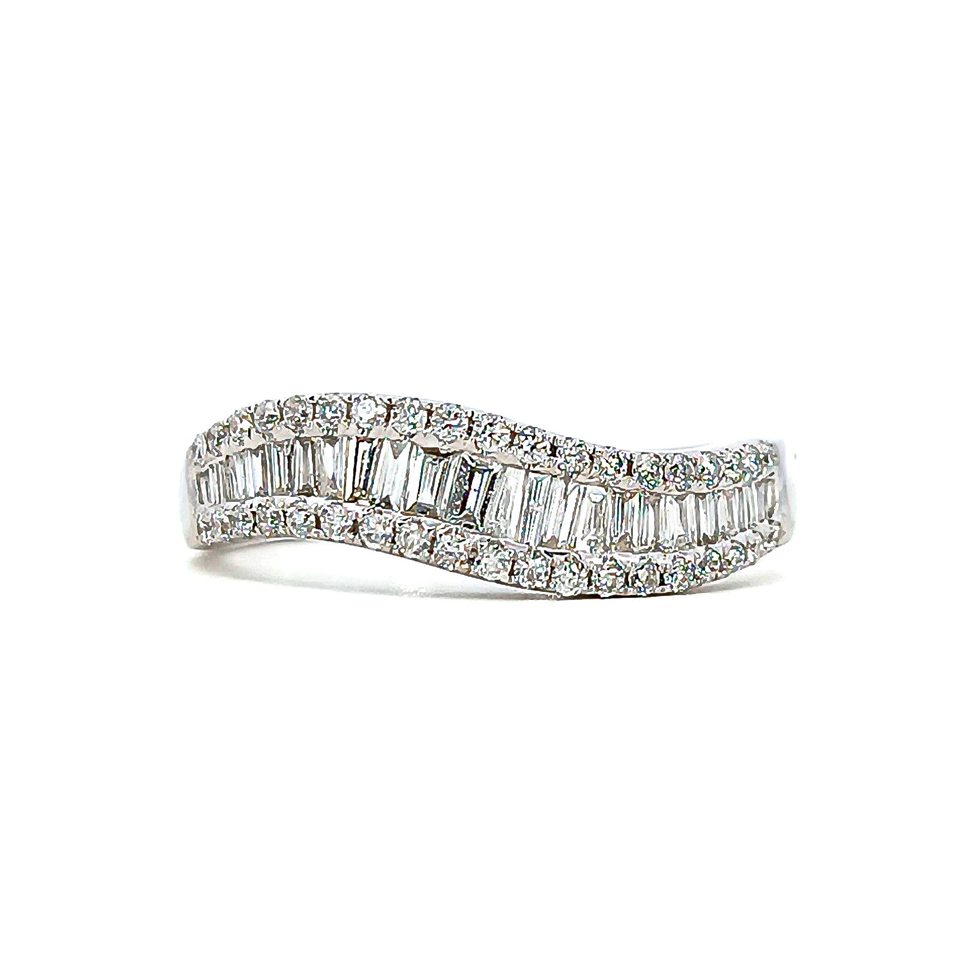 Anello Veretta Baguette Diamanti D'Arrigo DAR1038